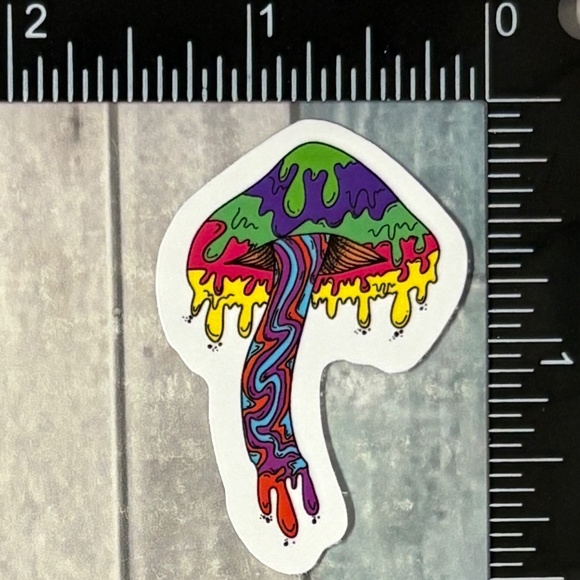 🌀10/$10🌀 Psychedelic Mushroom Reusable Waterproof Sticker Decal - Picture 1 of 1